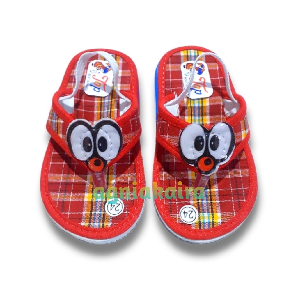 Sandal Bayi Bunyi Encit Kain Kotak New