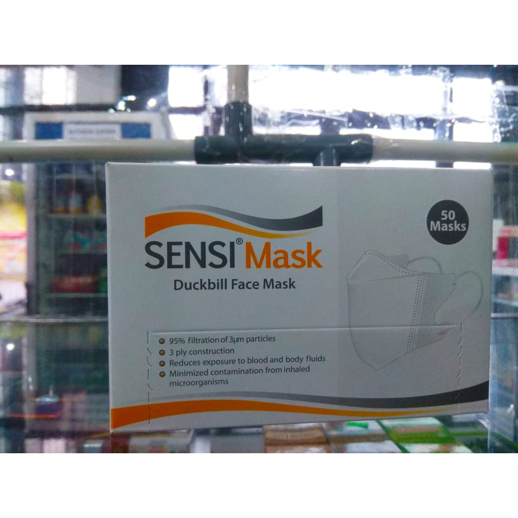 Jual Masker Duckbill Sensi Warna Putih (50pcs) | Shopee Indonesia