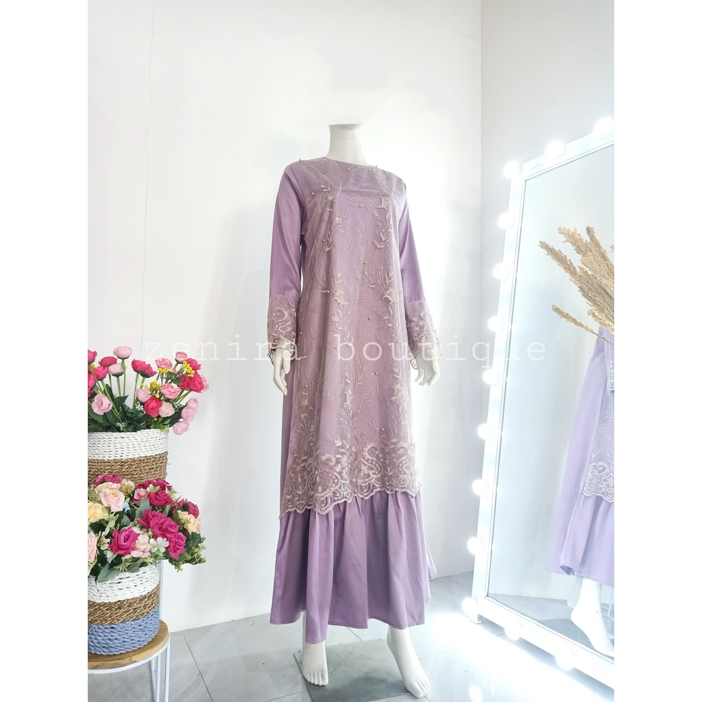 SALIMA dress muslim kondangan / baju pesta brukat / bridesmaids / lamaran busui