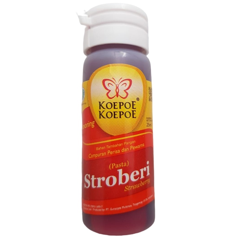 

Koepoe Pasta Stroberi 25ml Campuran Perisa dan Pewarna Strawberry