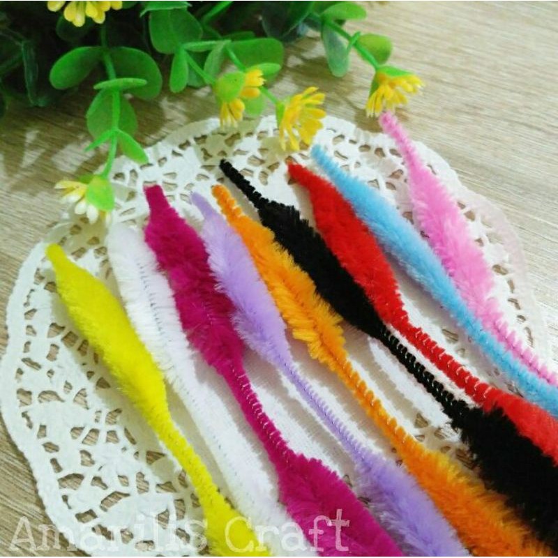 [10Pcs] Bulu Mersi Pipe Cleaner Gelombang