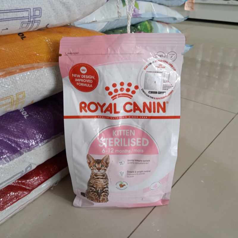 Royal Canin kitten STERILISED 400gr makanan kucing royal canin strerilised anakan