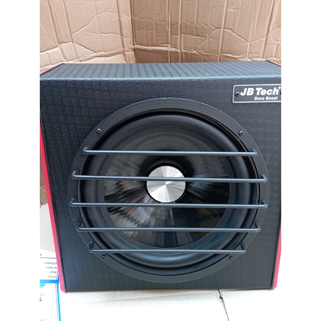 Subwoofer Aktif JT-208 12 Inch BassTube Kotak / Bass Box Aktif 12&quot; Inch / Basstube Petak Aktif / Subwoofer Aktif Bass Box JB Tech Murah Bagus / Subwoofer Aktif Bass Box JB Tech JT-208 12 Inch 300 Watt Max Power ORI