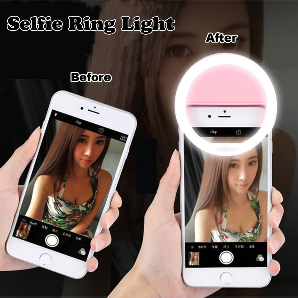 Lampu Selfie Ring Light LED / Charm Eyes / Lampu Selfie USB RK12