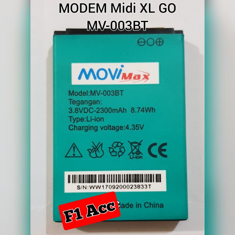 Baterai Batre Modem MiFi XL GO MOVIMAX MV-003BT Original Battrey MV-003BT
