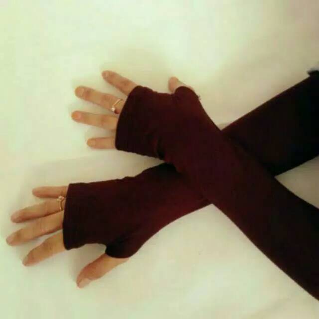 Handsock Jempol Polos / Handsock Murah / Handsock Fingerless / Handsock Wanita / Handsock Muslim