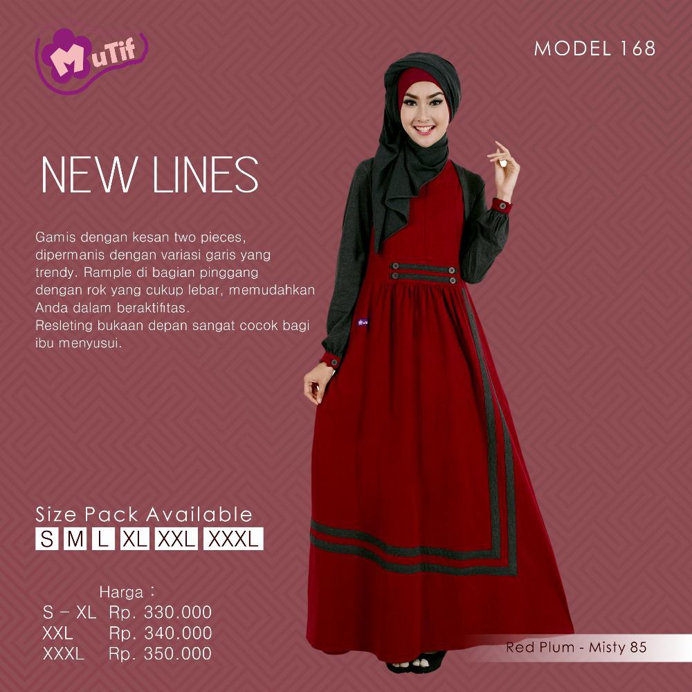 GAMIS MUTIF 168 RED PLUM
