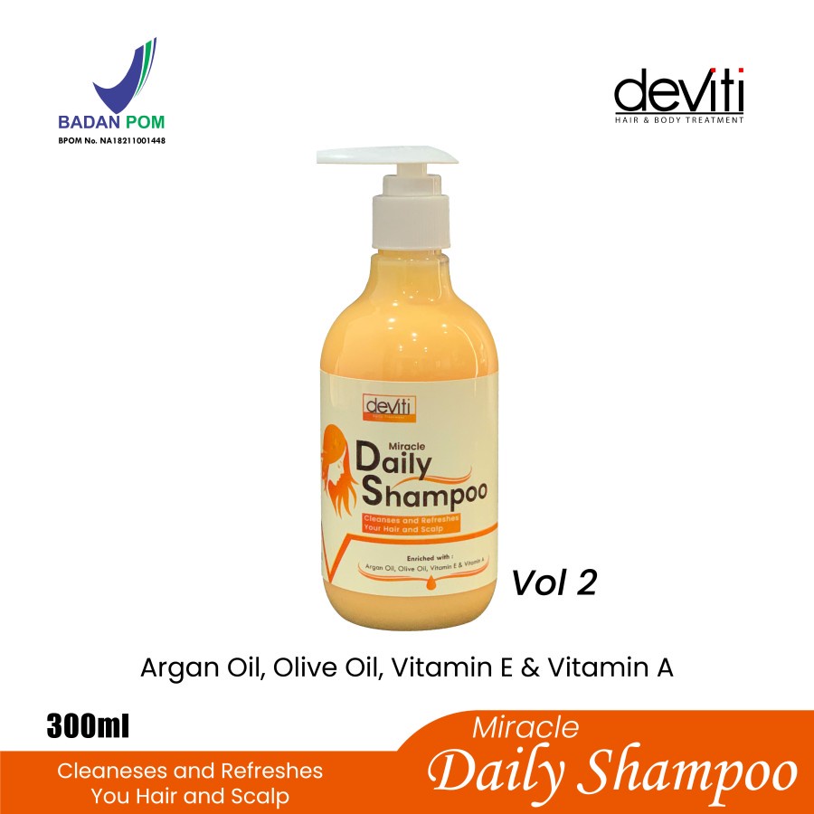 Deviti Miracle Daily Shampoo Vol 2 Perawatan Rambut Normal to Damage