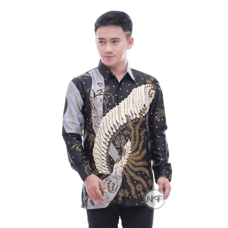 KEMEJA BATIK PRIA SEMI SUTRA SILKY PREMIUM