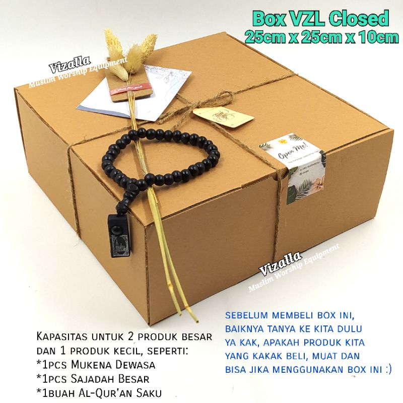 Box VZL Closed/ 25cm x 25cm x 10cm/ Box Kado Hampers