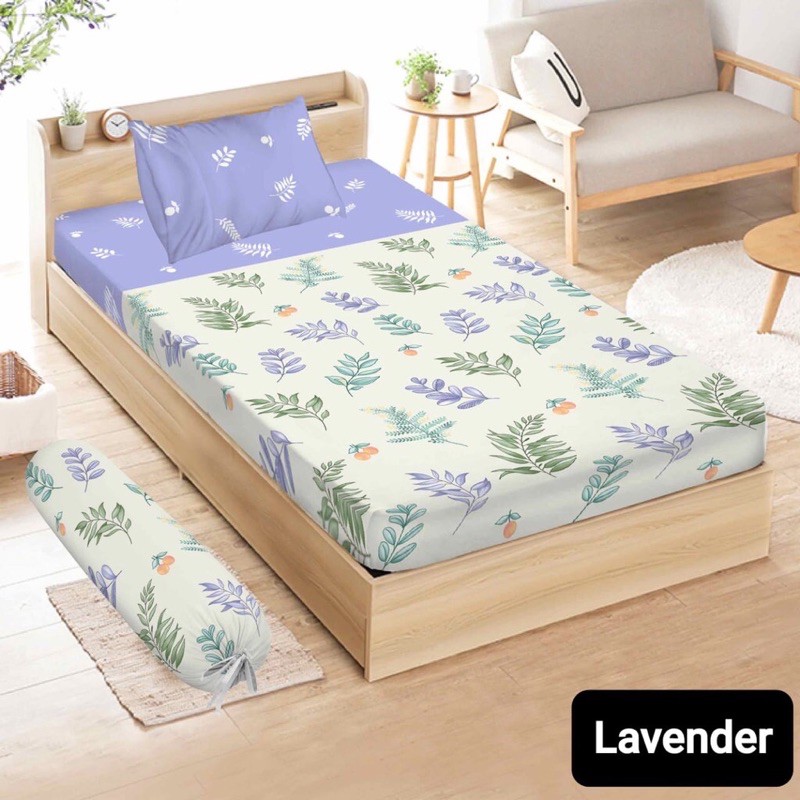 EST TERMURAH SPREI VITO DISPERSED SINGLE (120x200 cm). MOTIF LAVENDER BUNGA UNGU. BERKUALITAS NYAMA