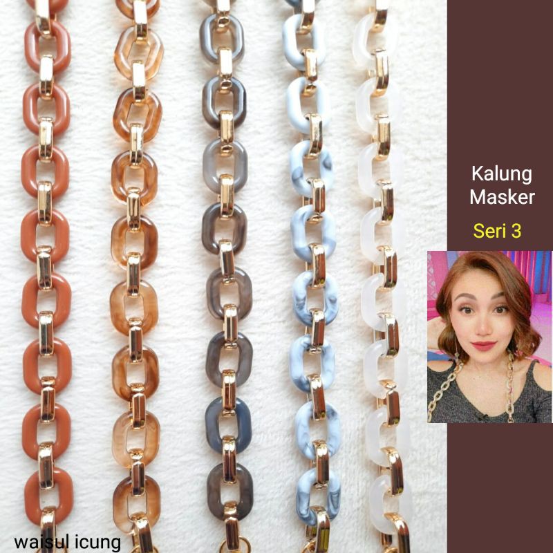 Strap Masker Artis Ivan gunawan ruben Ayu ting Lanyard Tali Kalung gantungan pengait masker hijab