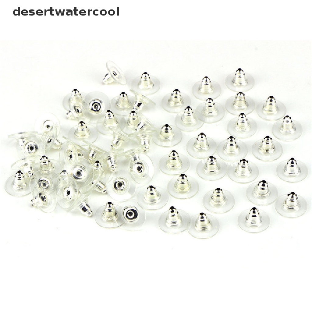 60pcs / Set Anting Tusuk Warna Silver / Gold Untuk Wanita