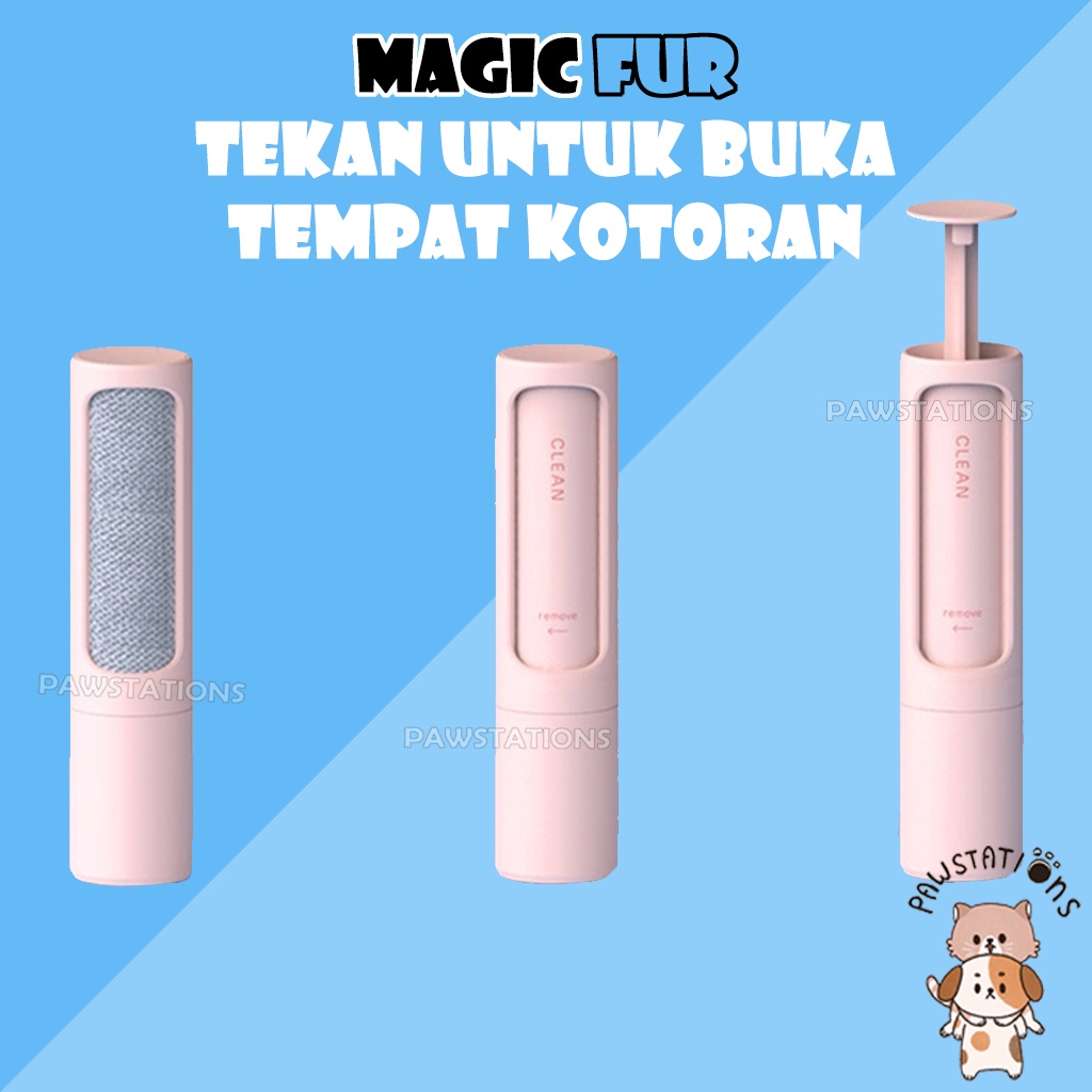 Ready | COD Pembersih Bulu Kucing Lint Roller Alat Pembersih Bulu Kucing Roll Bulu Kucing Sikat Bulu Kucing Pembersih Bulu Baju Penghilang Bulu Kucing Sikat Pembersih Bulu Kucing Magic Fur