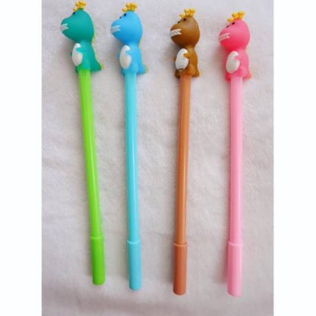 

Pulpen gel karakter dinosaurus 16.000 4biji