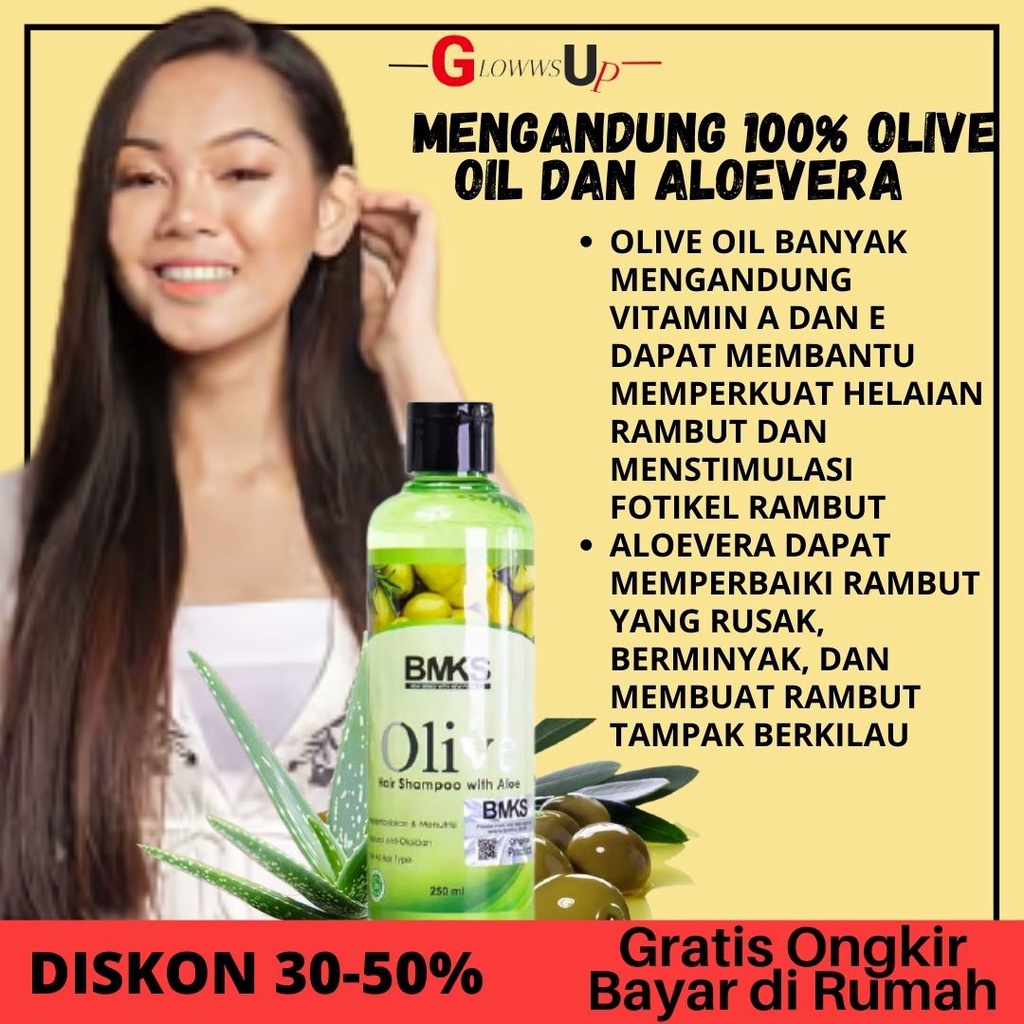 BMKS OLIVE SHAMPOO 250ML ORIGINAL BPOM - OLIVE SHAMPOO BMKS