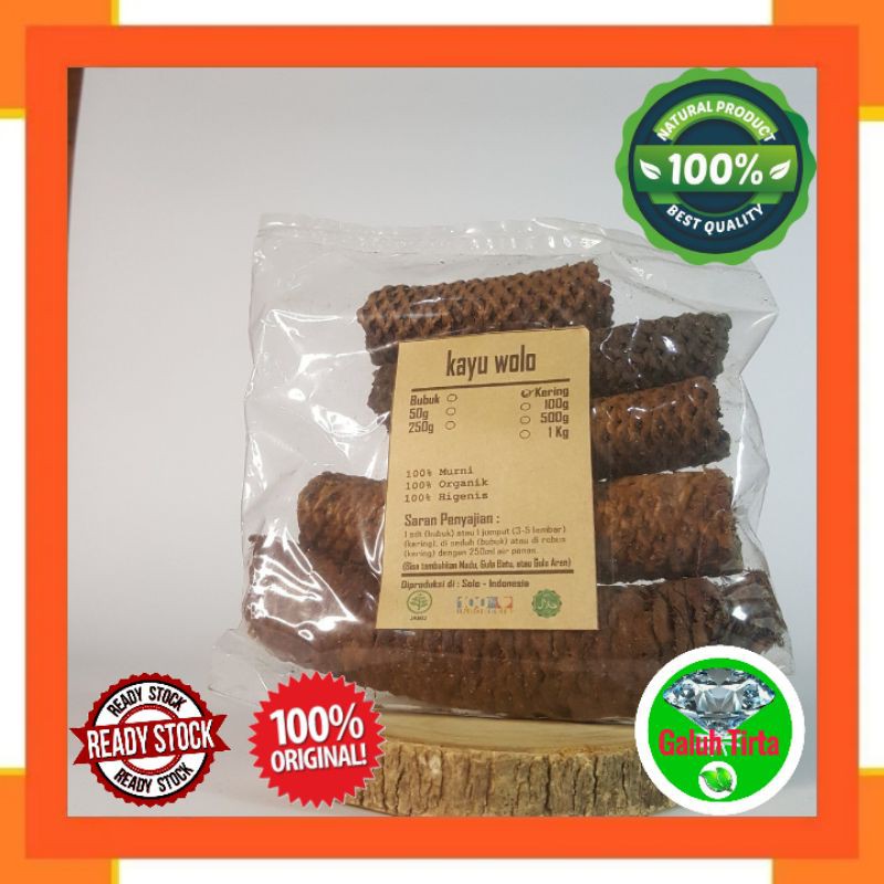 

KAYU WOLO / KAYU LANANG KERING 500 GRAM - Oroxylum Indicum - Murni jsr herbal rempah alami