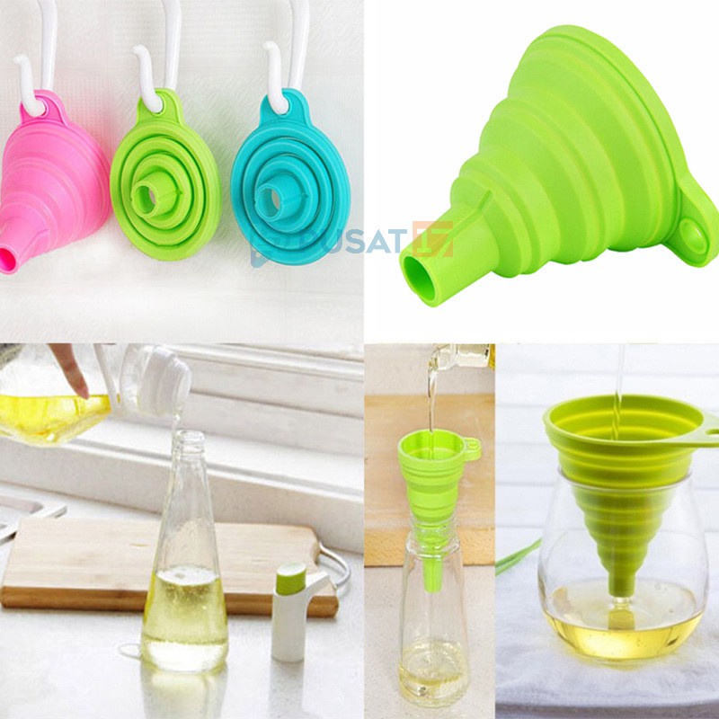 [CLASHOP] CORONG SILIKON LIPAT PORTABLE / CORONG AIR SILIKON / CORONG MINYAK SERBAGUNA SILICONE FUNNEL