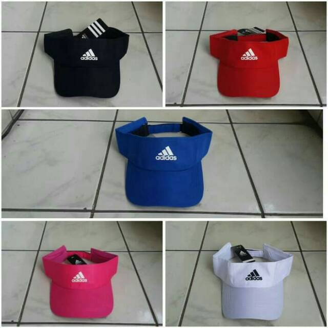 Topi Running Adidas Logo depan..