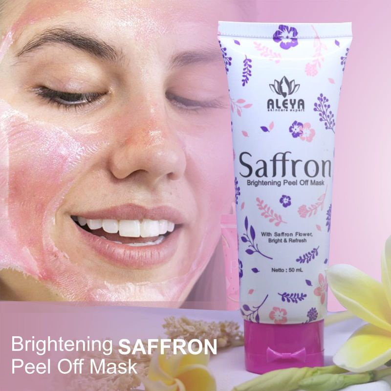 Masker premium peel off mask saffron by aleya skincare masker