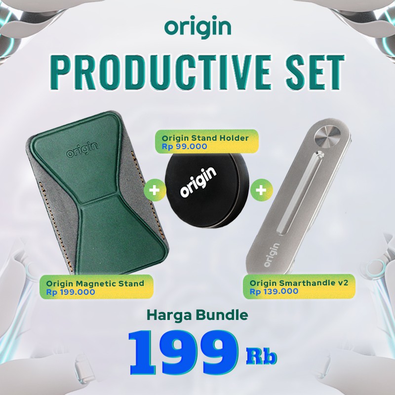 [BUNDLE] Origin Productive Set Smart Handle V2 Stand Magnet Smartphone