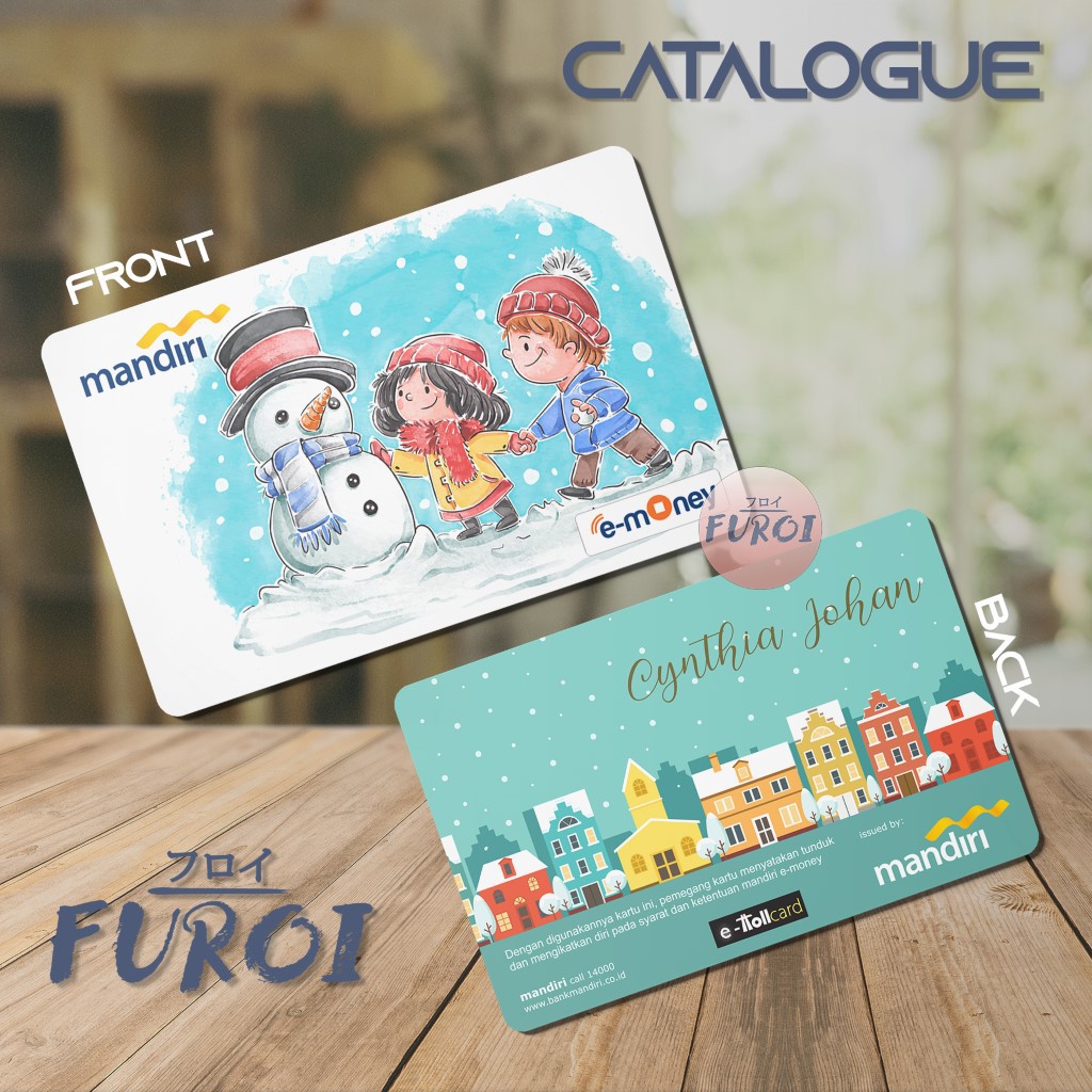 Kartu Flazz BCA | Kartu Emoney Mandiri | Winter | Kids &amp; Snowman