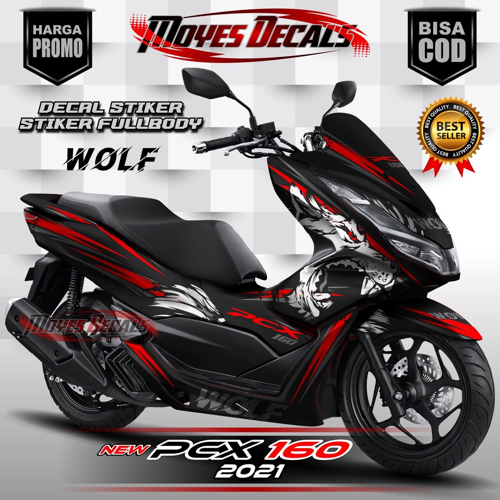 Sticker PCX 160 Full Body - Decal stiker striping PCX 160 Full Body Kit 33