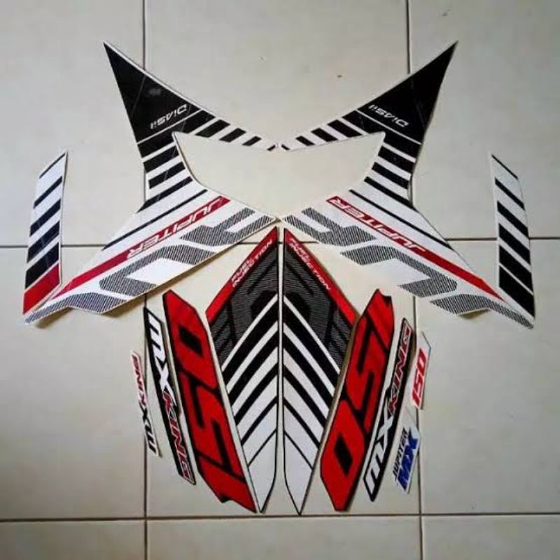 striping lis stiker standar ori jupiter mx king 150 putih 2015 stiker ori mx king 2015