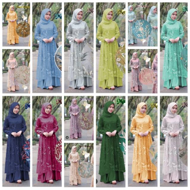 Maxy Kokumi GAMIS BRUKAT PREMIUM GAMIS MEWAH GAMIS JUMBO LD110 GAMIS CANTIK gamis pesta