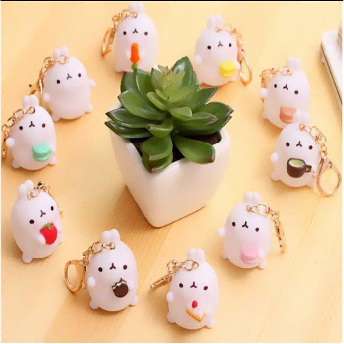 Dijual Molang Cute Rabbit - Bunny Figure Dolls - 9 Styles - Campur, Plus Key Chain Berkualitas