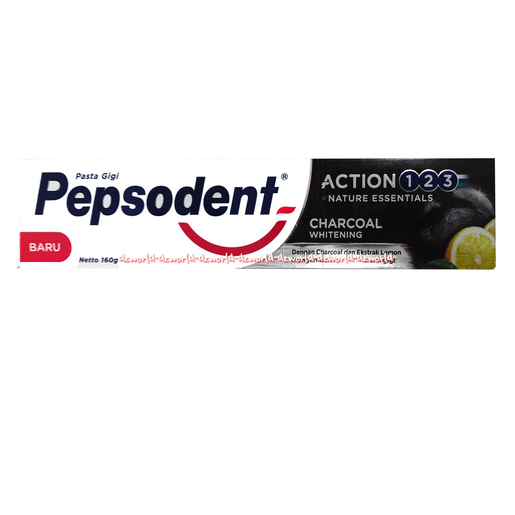 Pepsodent Complet 8 Charcoal Whitening 160gr Pasta Gigi Odol Carcoal Warna Hitam Pepsoden Memutihkan Gigi Arang