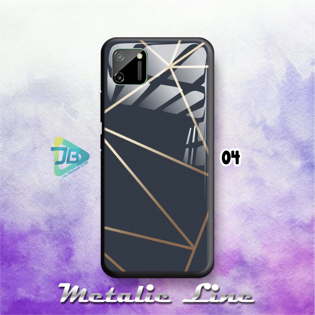 SOFTCASE BACK CASE GLASS KACA METALIC REALME C1 C3 C11 C12 C15 C17 NARZO 10A 20 PRO JB2751