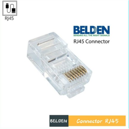 Connector modular plug rj45 belden cat5e utp 50pc ap700007 original - Konektor lan cat 5 5e