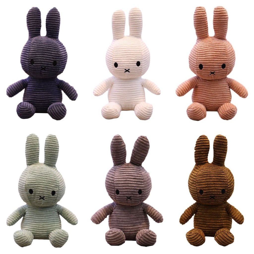 25/35cm Boneka Rabbit Miffy Doll Toy Cute Stuffed Rabbit Child Baby Gift Cuddly Plush For Children's Gift Mainan