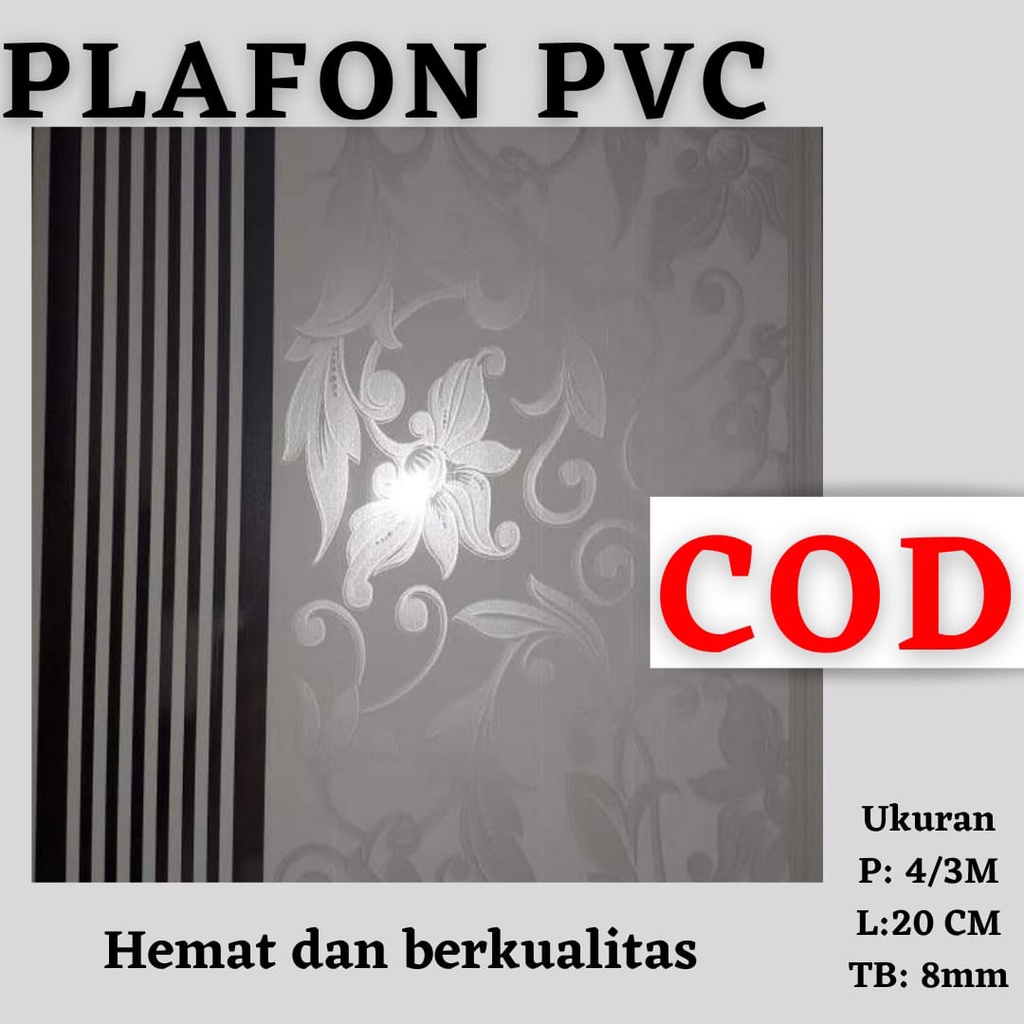 Plafon pvc motif batik minimalis anti air jamur anti rembes plafon rumah terbaru