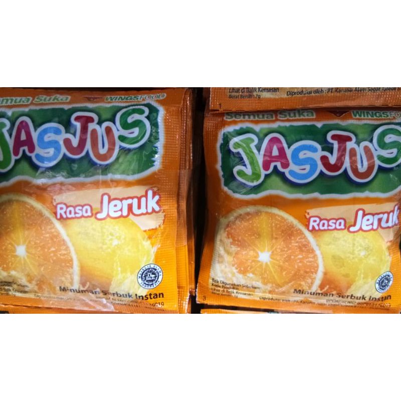 

Jasjus Rasa Jeruk 1 Renceng isi 10