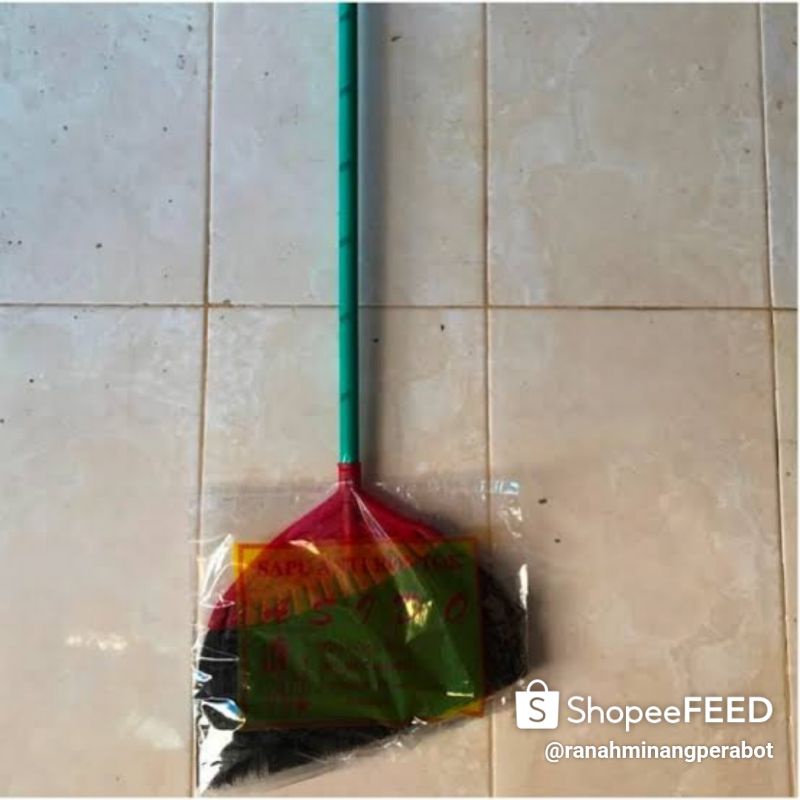 SHp2 sapu ijuk anti rontok gagang kayu Asido sapu lantai sapu Asido