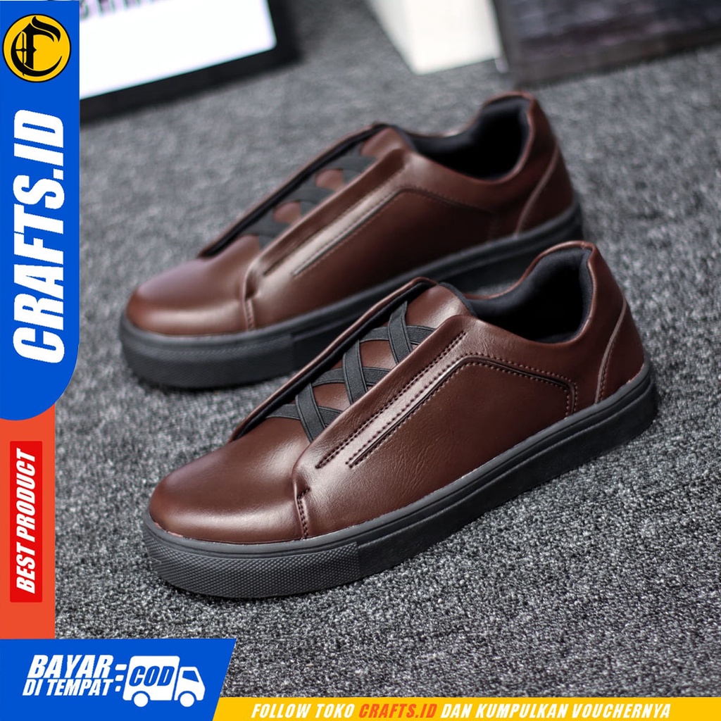 Crafts Rudes- Sepatu Sneakers Casual Santai Original Kerja Pria