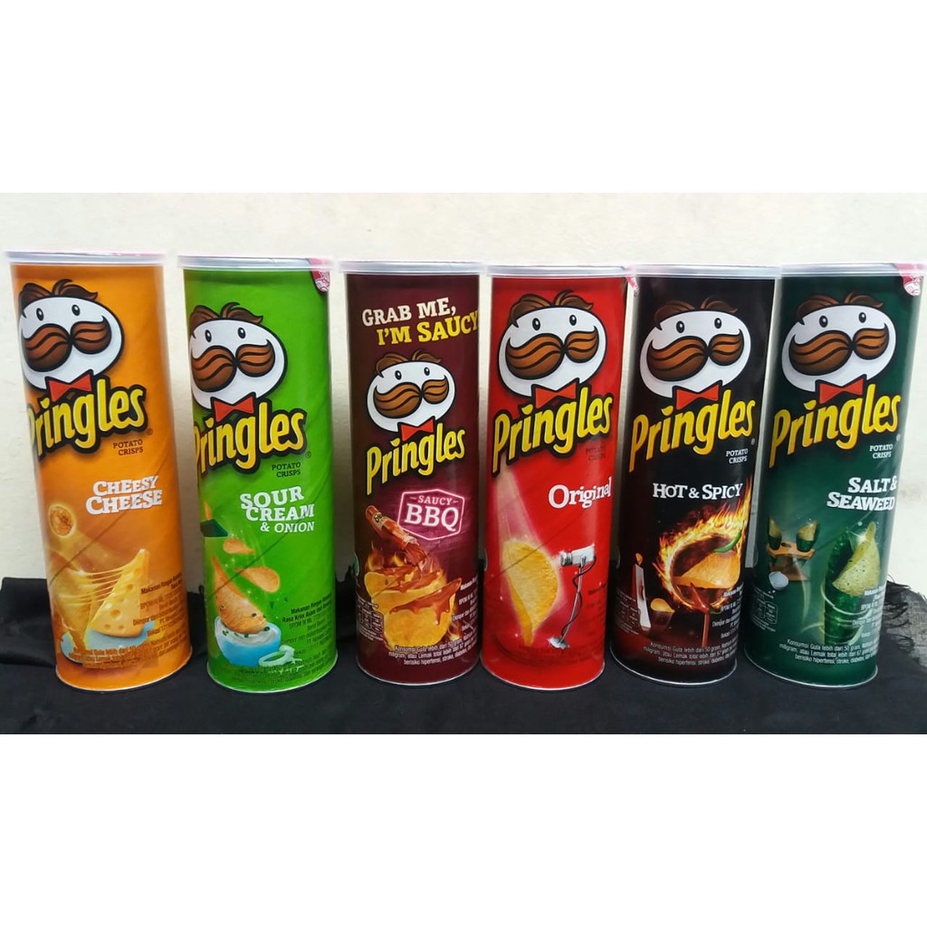 Pringles Potato Crisps 107gr Snack Kentang