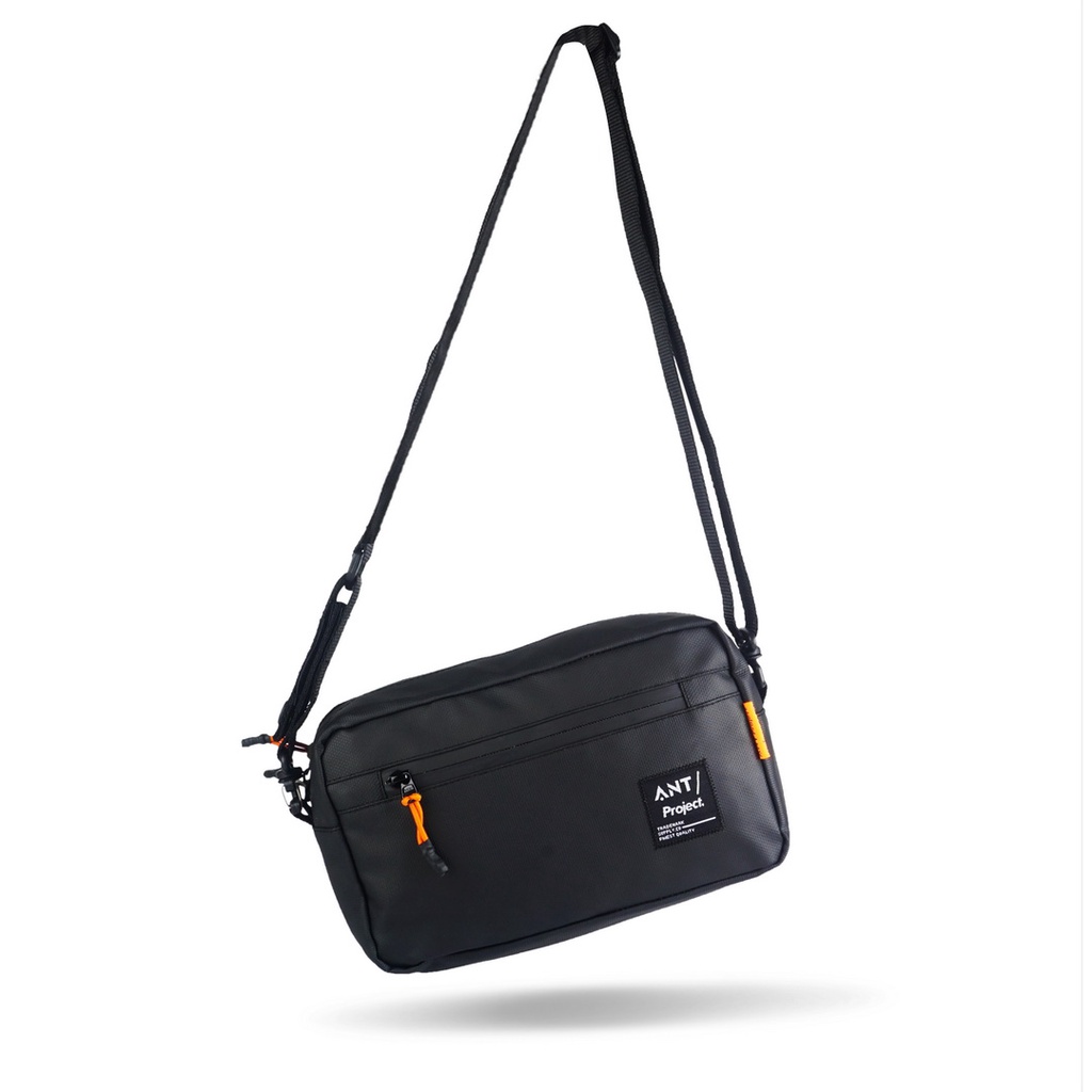 ANT PROJECT - Tas Handlebar Bag TROY 3in Selempang - Tas Stang Sepeda Black Waterproof