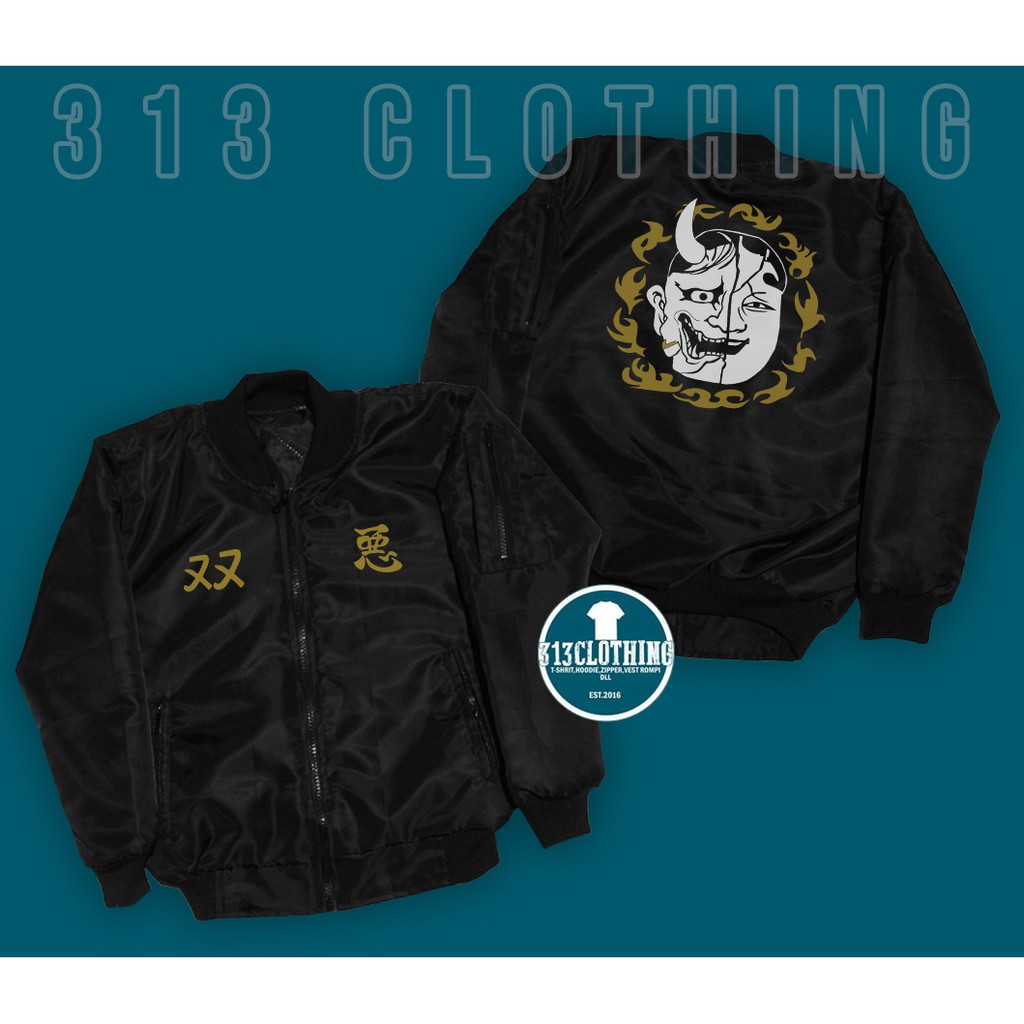 Jaket Anak Jaket Bomber Anak Tokyo Revengers Angry Smiley Mikey Tokyo Manji Jaket