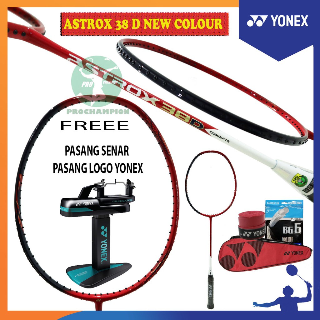 NEW Color YONEX Astrox 38D 38 D Gideon Raket Badminton Original