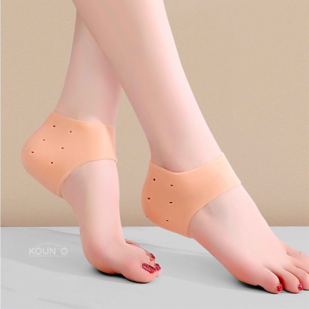 Bantalan Pelindung Tumit Anti Lecet Kaus Kaki Silikon Lembut Aksesoris Sepatu Heels