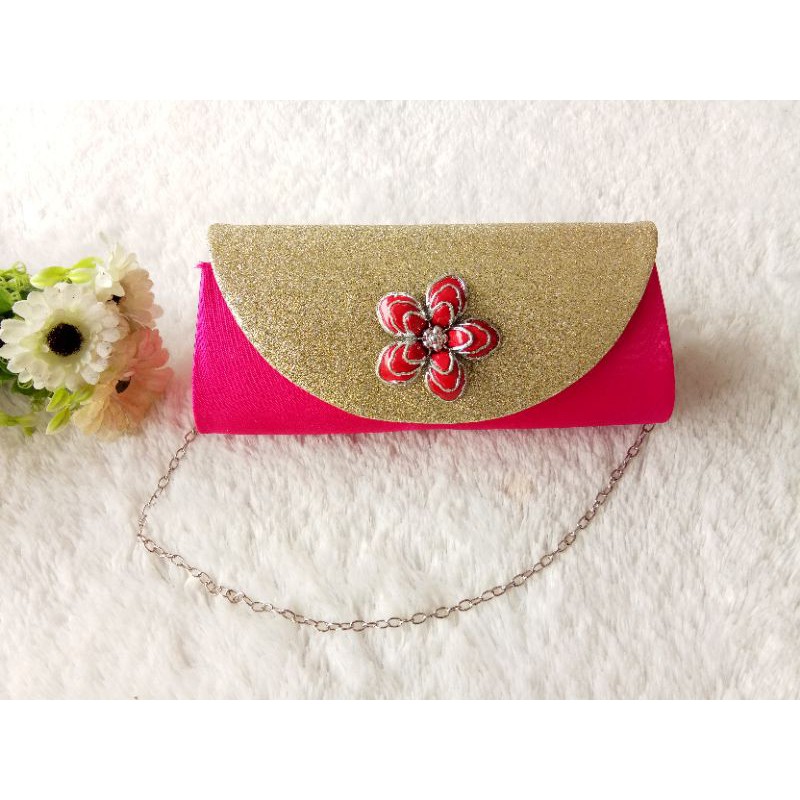 Clutch Satin NAURA Tali Rantai