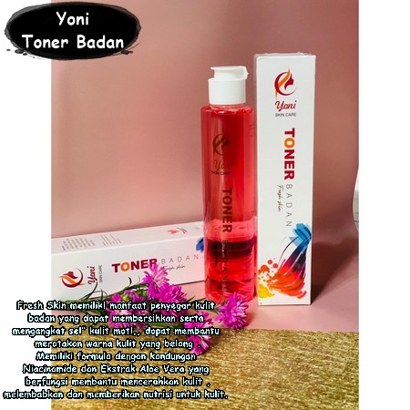 Yoni Toner Badan / Penghilang Daki YoniSkinCare &amp; Yoni Body Cream Whitening / Pemutih Kulit Gelap