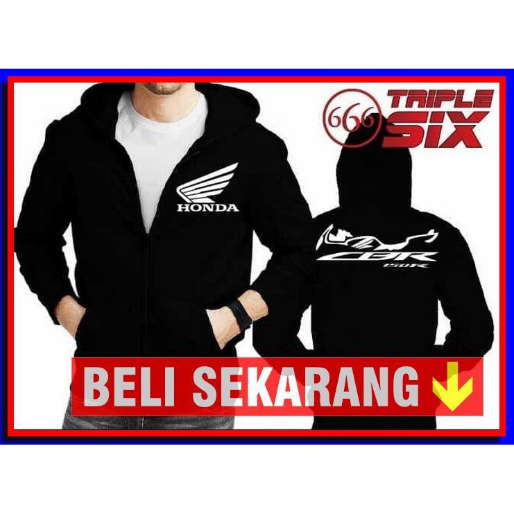 Jaket Hoodie Halfzipper Resleting Sweater Honda Cbr 150 R Motor Racing Jacket Distro Sweater Pria