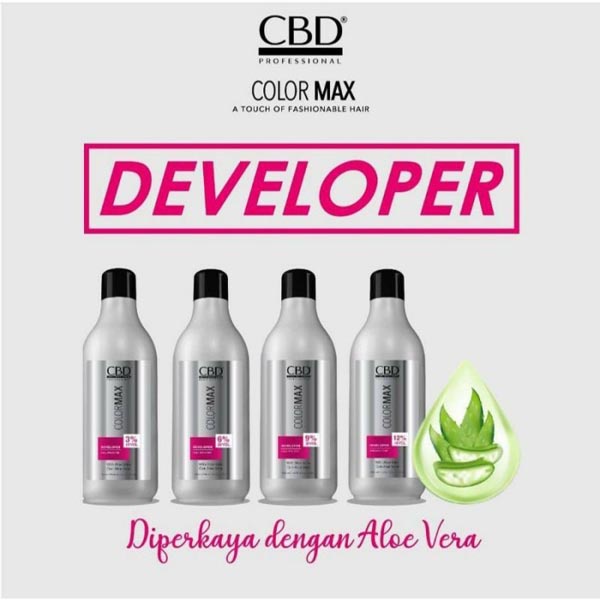 [TAMBAHAN BLEACHING | CAT RAMBUT] [1000ML] [BPOM] CBD Professional Colormax Developer 1000ml | Campuran Cat Rambut