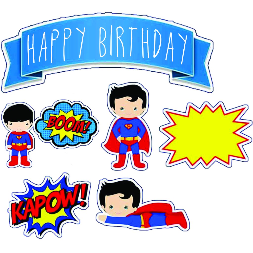 

TOPPER CAKE ULANG TAHUN / HIASAN KUE SUPERMAN