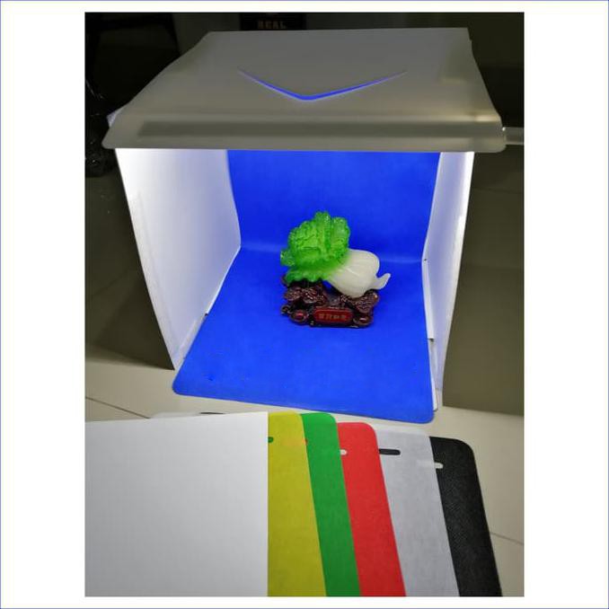 Trend-Mini Photo Studio Box Portable LED Foto Produk FREE 6 Background Warna