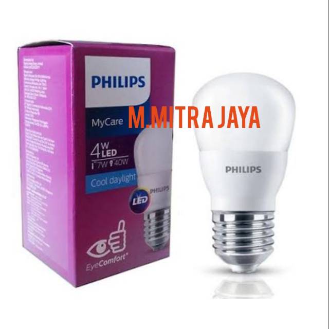 Jual Lampu Led Bulbs Philips 4 Watt Kecil P45 Cdl Lampu Led Lampu Led